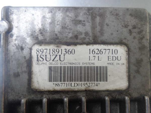 BOITIER GESTION INJECTION OPEL 1.7DTI - Vue 2